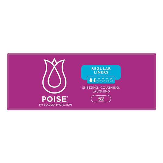 Poise Liner Regular Bulk 52 Pack