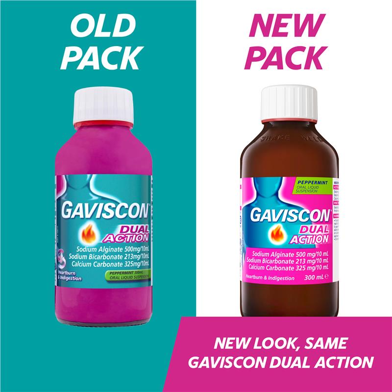 Load image into Gallery viewer, Gaviscon Dual Action Liquid Heartburn &amp; Indigestion Relief 300ml

