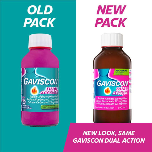 Gaviscon Dual Action Liquid Heartburn & Indigestion Relief 300ml