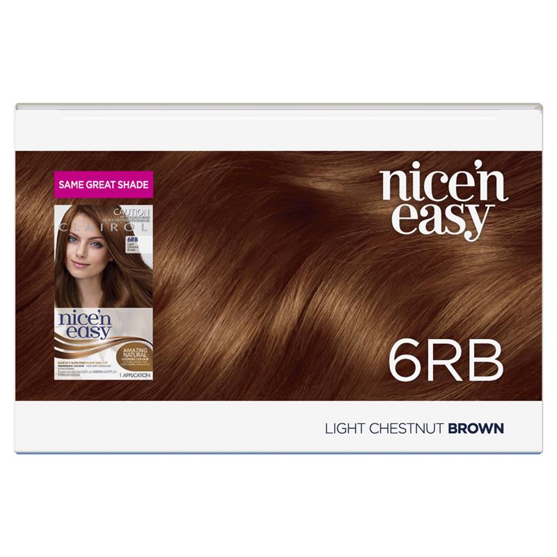 Load image into Gallery viewer, Clairol Nice N Easy 6RB Light Chestnut Brown Permanent Hair Colour
