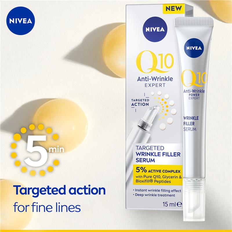 Load image into Gallery viewer, NIVEA Q10 Anti-Wrinkle Expert Targeted Wrinkle Filler Serum 15ml
