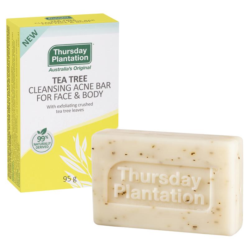 Load image into Gallery viewer, Thursday Plantation Tea Tree Cleansing Acne Bar for Face &amp; Body 95g

