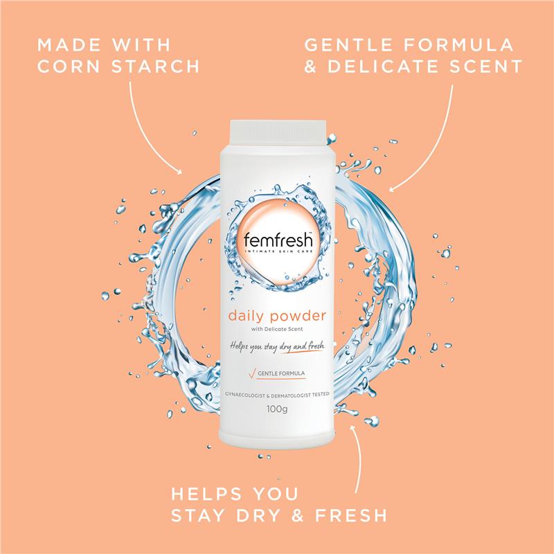 Load image into Gallery viewer, Femfresh Talc Free Powder 100G
