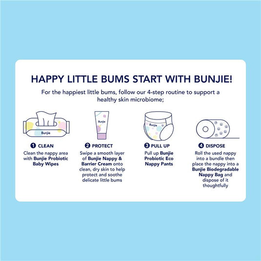 Bunjie Probiotic Eco Nappy Pants Size 5, 13-18kg, 28 Pack