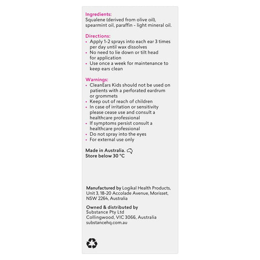 BioRevive Clean Ears Kids Spray 30ml