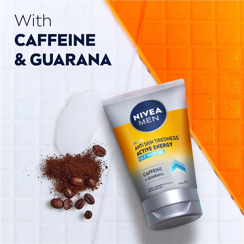 Load image into Gallery viewer, NIVEA MEN Active Energy Face Wash Gel 100ml

