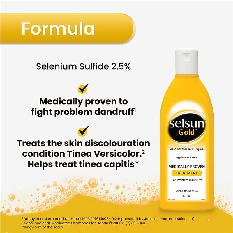 Load image into Gallery viewer, Selsun Gold Anti Dandruff Shampoo Treatment 375mL
