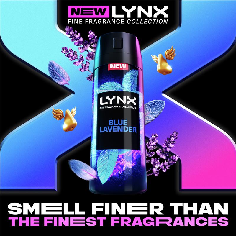 Load image into Gallery viewer, Lynx Fine Fragrance Premium Body Spray Blue Lavender 150ml
