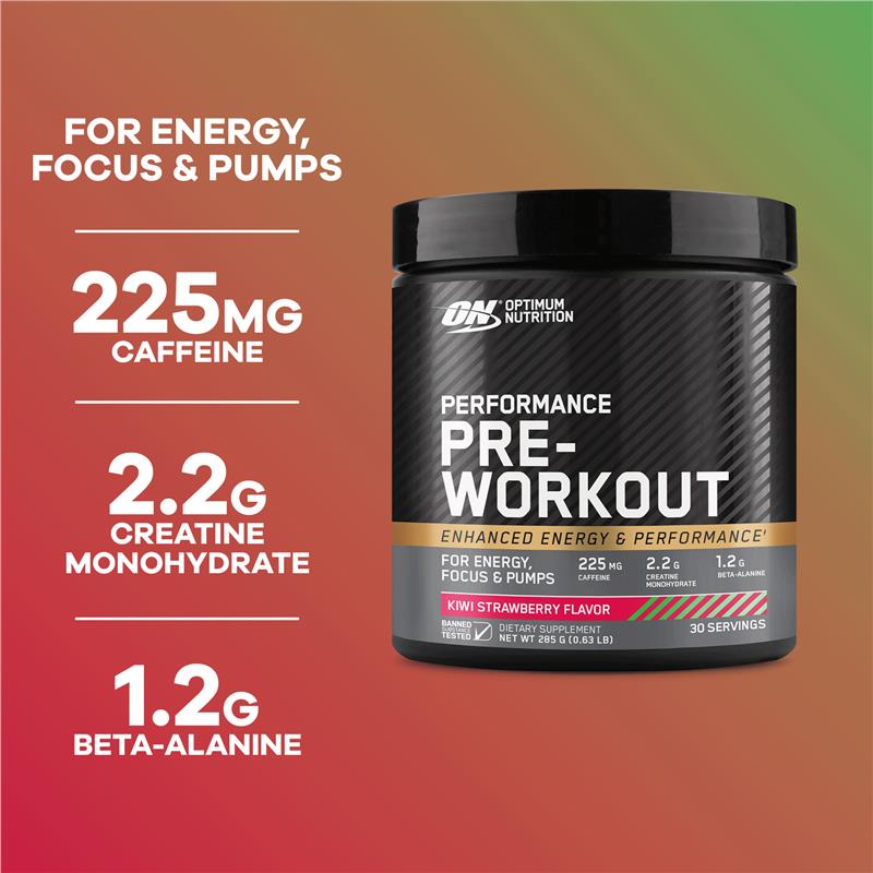 Load image into Gallery viewer, Optimum Nutrition Performance Preworkout Kiwi Strawberry 285g
