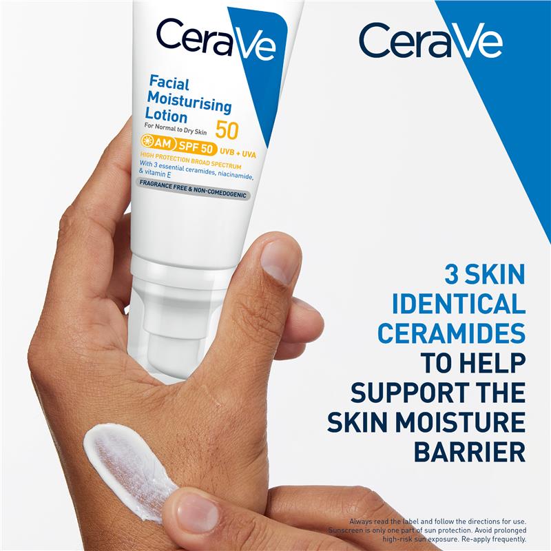 Load image into Gallery viewer, CeraVe Facial Moisturising Lotion SPF 50 52ml
