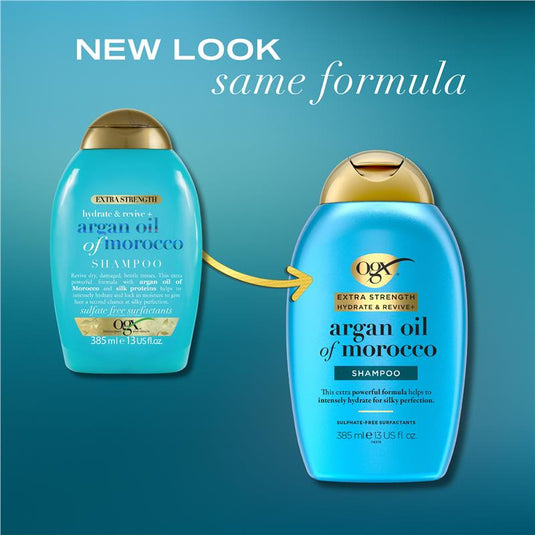 Ogx Extra Strength Hydrate & Repair + Argan Oil of Morocco Shampoo For Damaged Hair 385mL