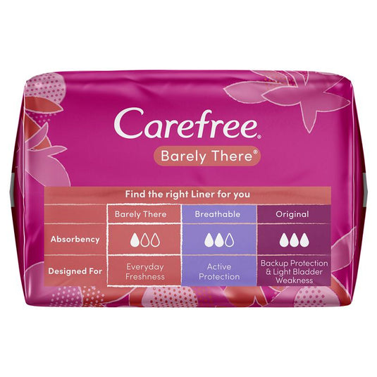 Carefree Barely There Shower Fresh Scented Panty Liners 42 Pack