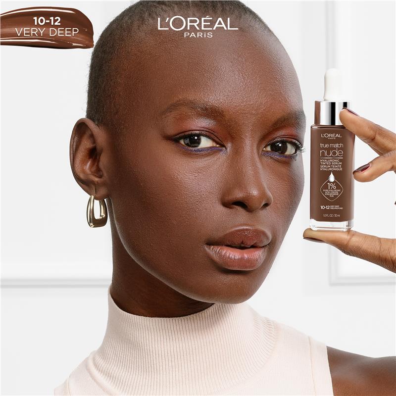 Load image into Gallery viewer, L'Oreal Paris True Match Nude Plumping Tinted Serum 10-12 Deep
