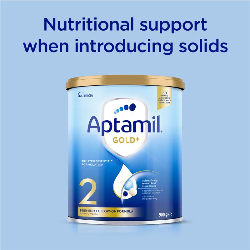 Load image into Gallery viewer, Aptamil Gold+ 2 Baby Follow-On Formula From 6-12 Months 900g
