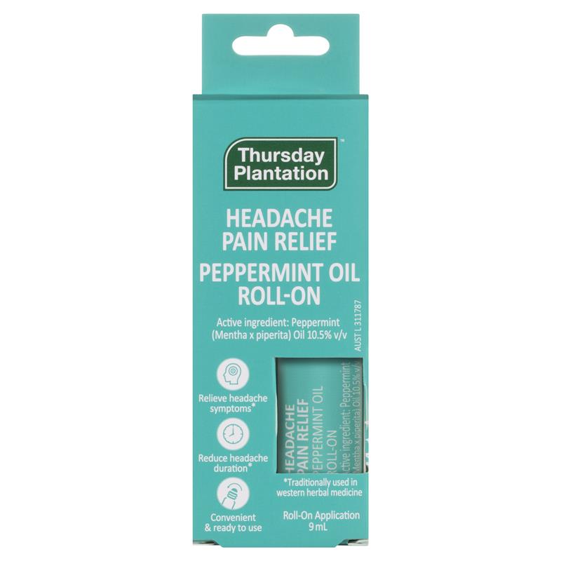 Load image into Gallery viewer, Thursday Plantation Peppermint Headache Pain Relief Roll On 9ml
