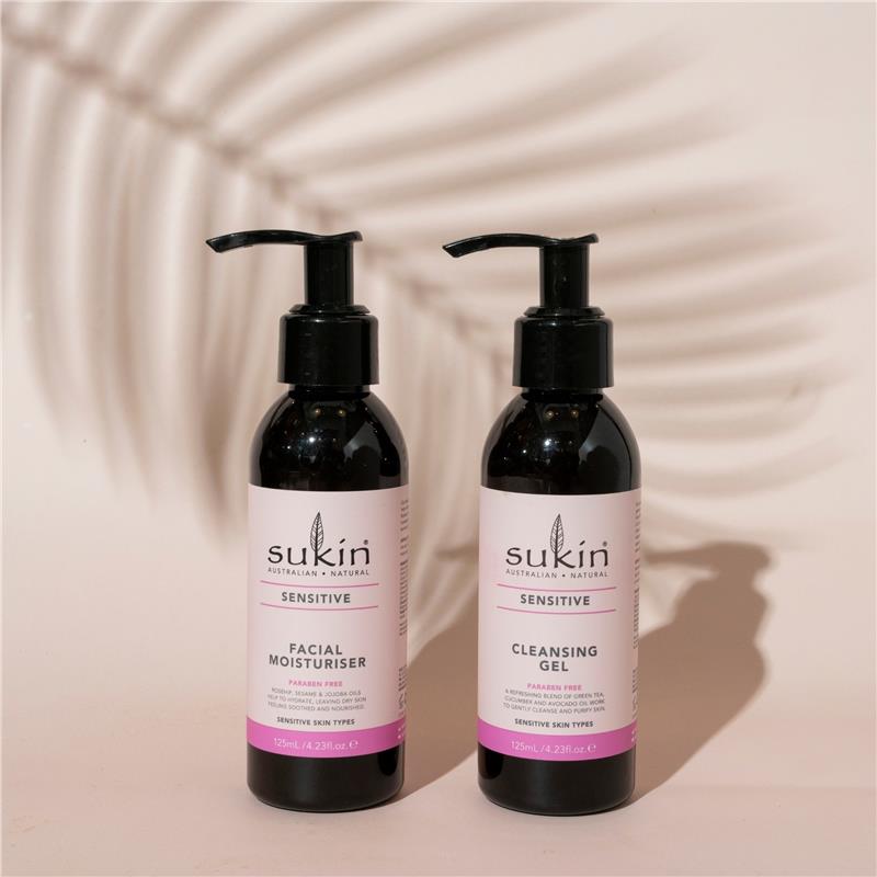 Load image into Gallery viewer, Sukin Sensitive Facial Moisturiser 125ml Pump
