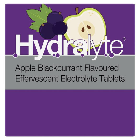 Hydralyte Electrolyte Effervescent Apple Blackcurrant 20 Tablets