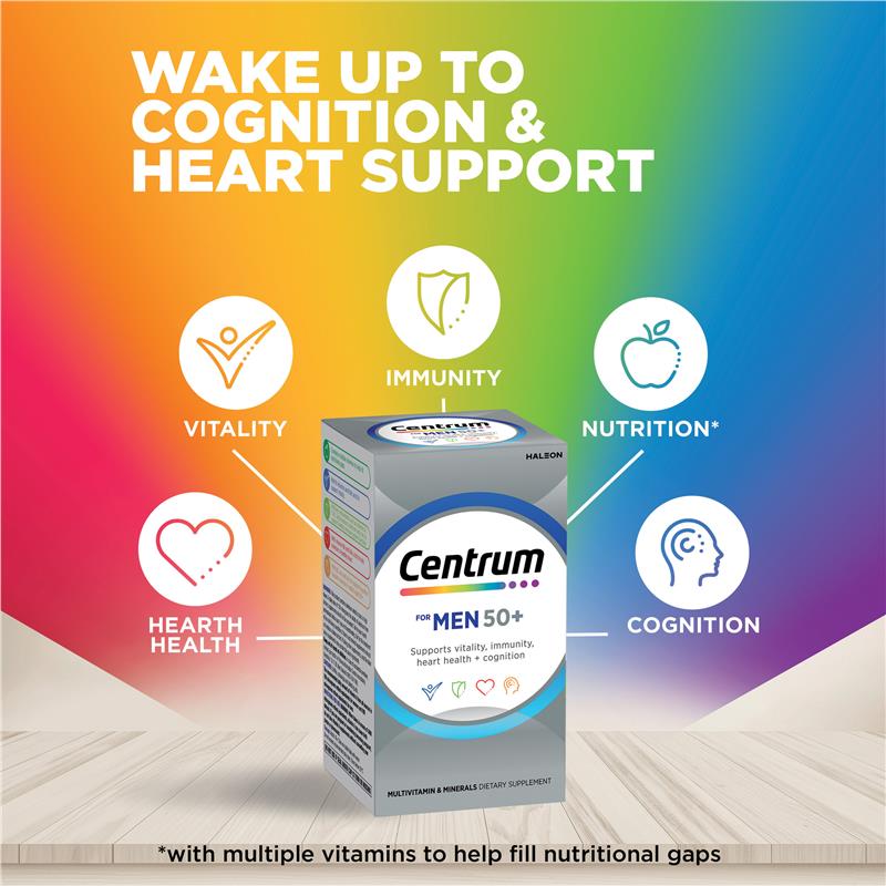 Load image into Gallery viewer, Centrum For Men 50+ 90 Tablets Exclusive Size
