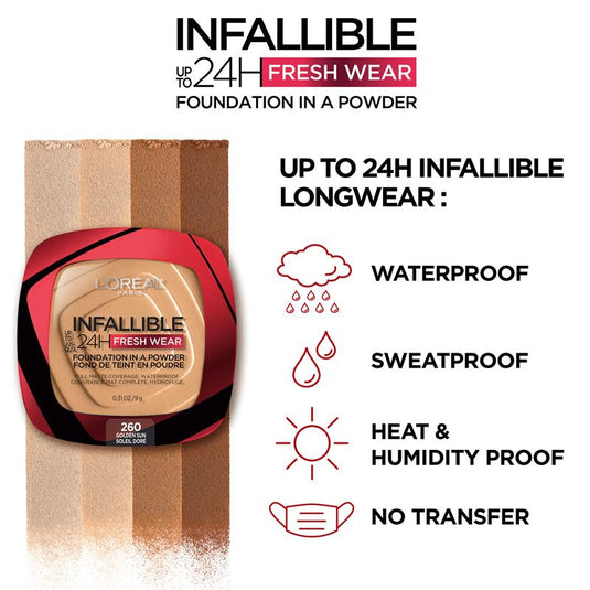 L'Oreal Paris Infallible 24H Freshwear Foundation In A Powder 300
