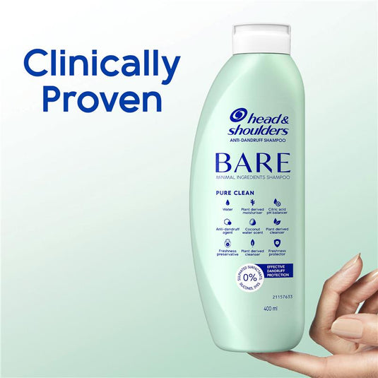 Head & Shoulders BARE Pure Clean Shampoo 400ml