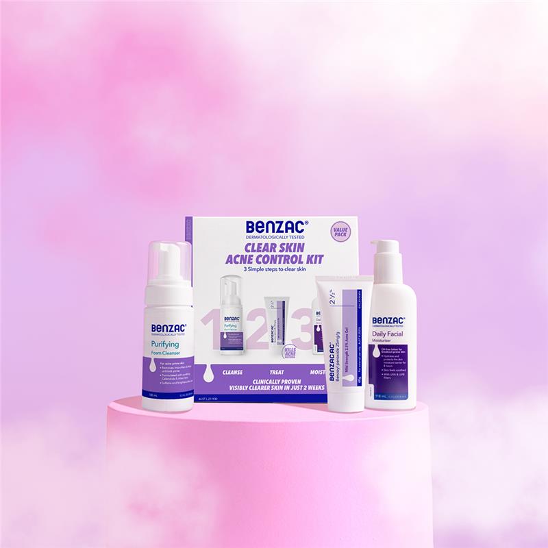 Load image into Gallery viewer, Benzac Acne Control 3 Step Acne Starter Kit
