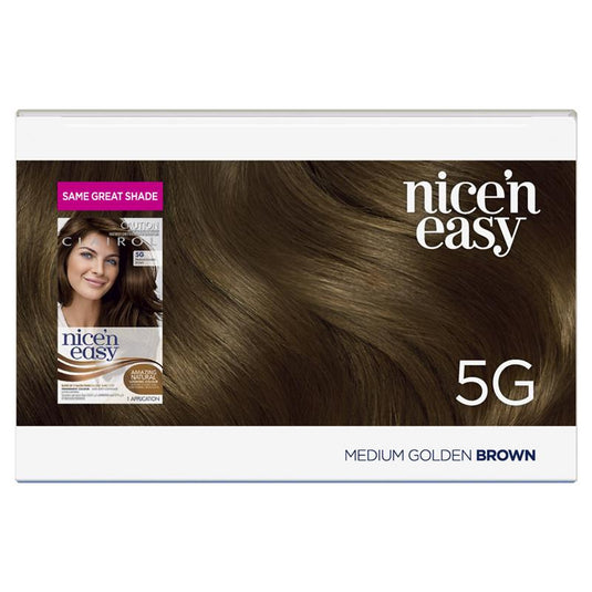 Clairol Nice N Easy 5G Medium Golden Brown Permanent Hair Colour