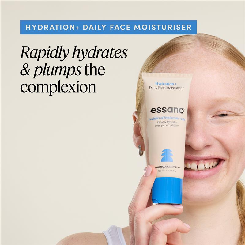 Load image into Gallery viewer, Essano Hydration Daily Facial Moisturiser with Rosehip and Hyaluronic Acid Tube 100ml
