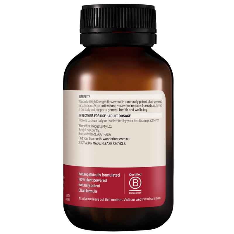 Load image into Gallery viewer, Wanderlust Resveratrol 60 Capsules
