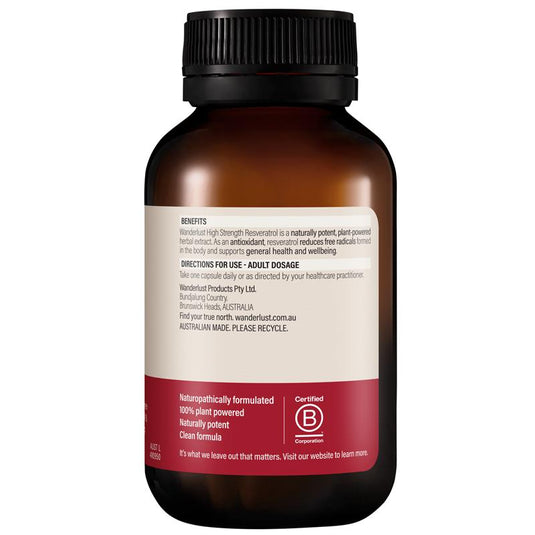 Wanderlust Resveratrol 60 Capsules