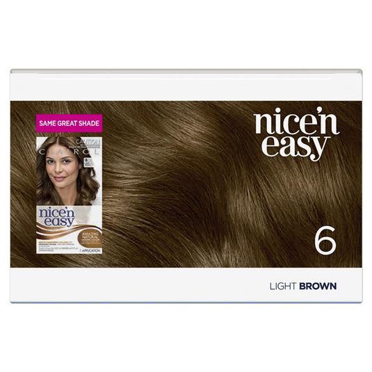 Clairol Nice N Easy 6 Light Brown Permanent Hair Colour