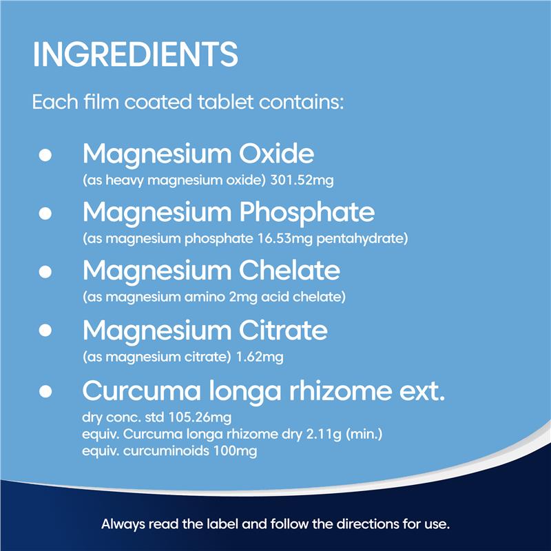Load image into Gallery viewer, Bioglan Magnesium + Curcumin 120 Tablets
