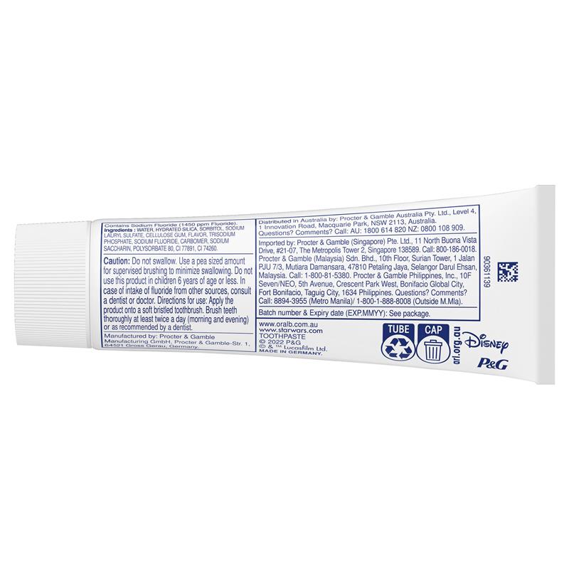 Load image into Gallery viewer, Oral B Junior Toothpaste 6+ Years Star Wars 95g
