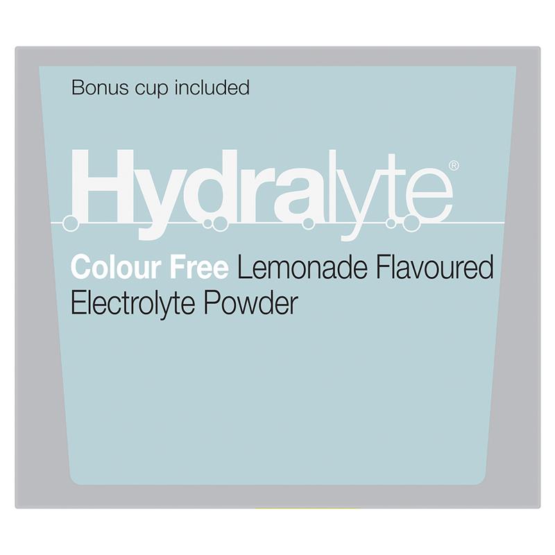 Load image into Gallery viewer, Hydralyte Electrolyte Powder Colour Free Lemonade 4.9g x 10
