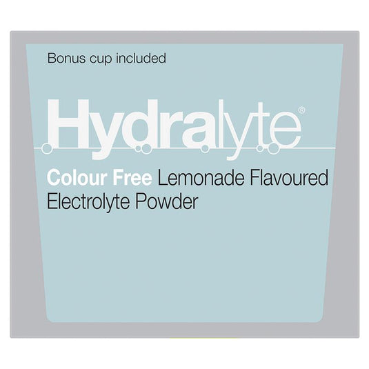 Hydralyte Electrolyte Powder Colour Free Lemonade 4.9g x 10