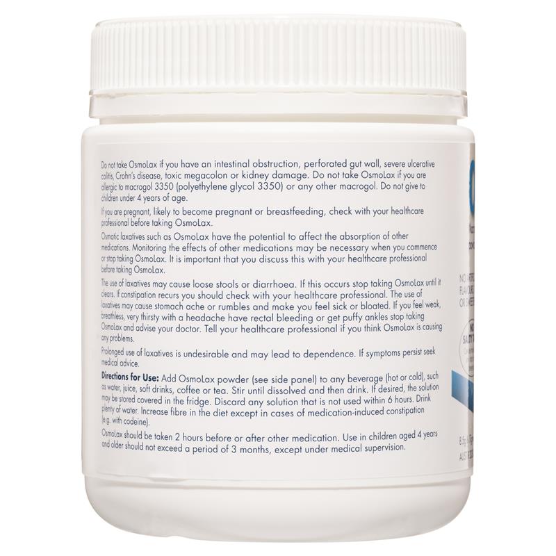 Load image into Gallery viewer, OsmoLax Laxative Powder 30 Dose 510g - Macrogol Constipation Relief with No Salty Taste, Flavour Free &amp; Salt Free
