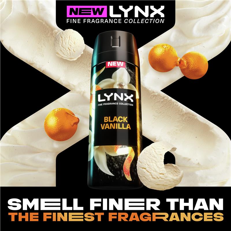 Load image into Gallery viewer, Lynx Fine Fragrance Premium Body Spray Black Vanilla 150ml
