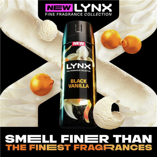 Lynx Fine Fragrance Premium Body Spray Black Vanilla 150ml