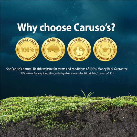 Carusos Ashwagandha + Sleep 30 Tablets