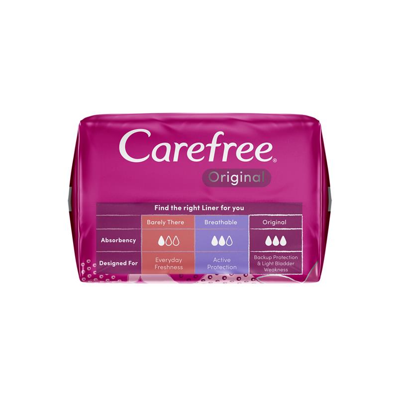 Load image into Gallery viewer, Carefree Original Unscented Panty Liners 30 Pack
