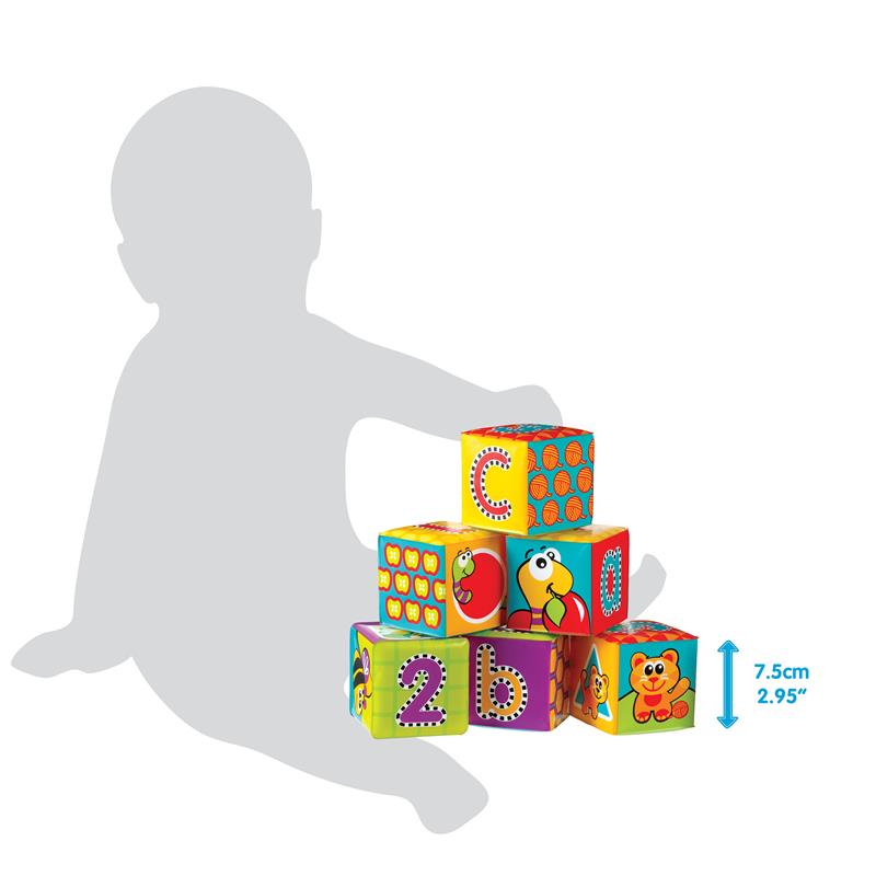 Load image into Gallery viewer, Playgro Splash and Learn Bath Soft Blocks 6 Pack
