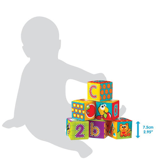 Playgro Splash and Learn Bath Soft Blocks 6 Pack
