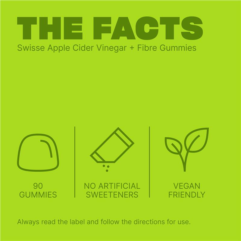 Load image into Gallery viewer, Swisse Apple Cider Vinegar + Fibre Gummies 90 Pack
