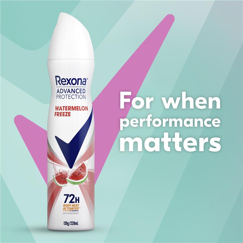 Load image into Gallery viewer, Rexona Women Advanced Antiperspirant Aerosol Watermelon Freeze 220ml
