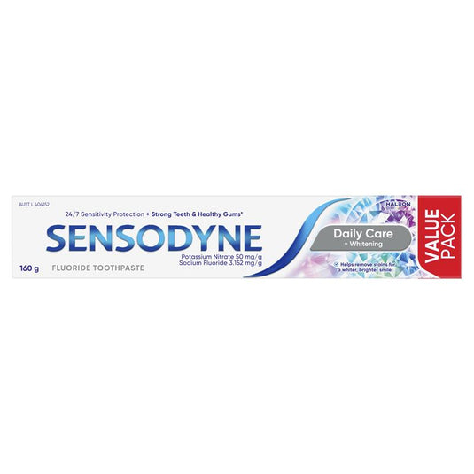 Sensodyne Toothpaste Daily Care + Whitening 160g Exclusive Size