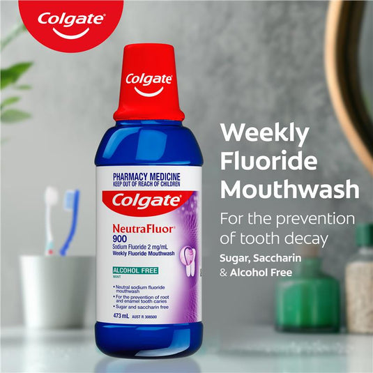 Colgate NeutraFluor Alcohol Free 900 Mouthwash 473ml