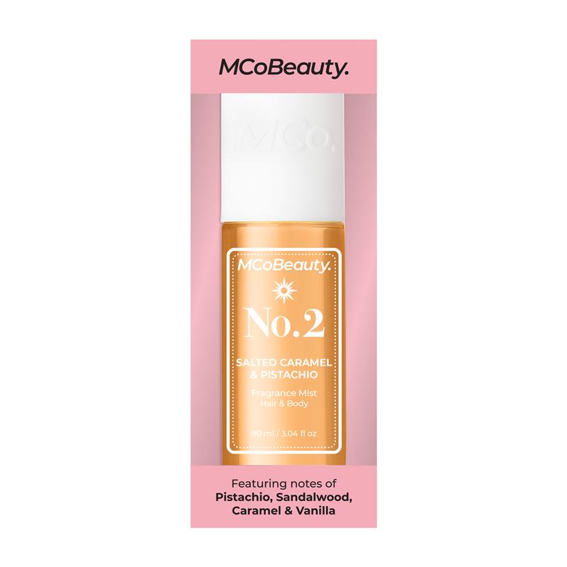 Load image into Gallery viewer, MCoBeauty Salted Caramel &amp; Pistachio No. 2 Fragrance Hair &amp; Body Mist 90ml
