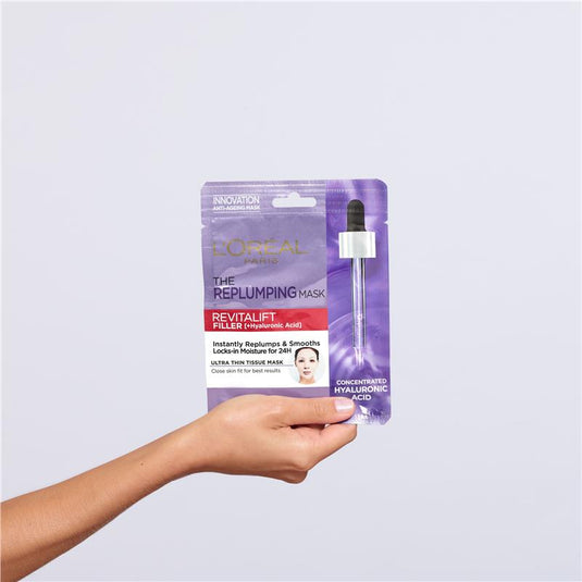 L'Oreal Paris Revitalift Filler Hyaluronic Acid Plumping Anti Wrinkle Sheet Mask
