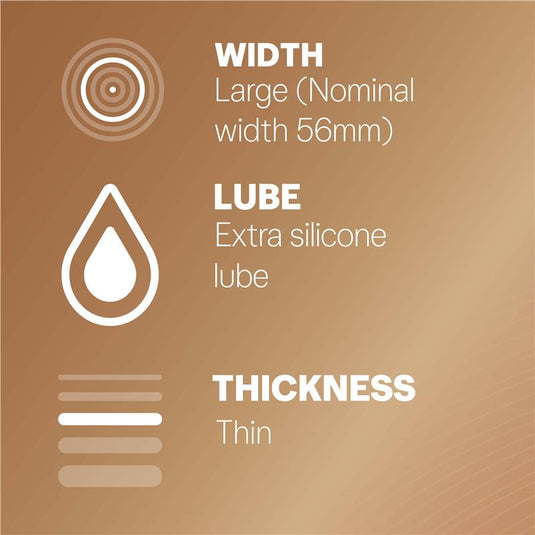 Durex Invisible Condoms Extra Lube 10 Pack
