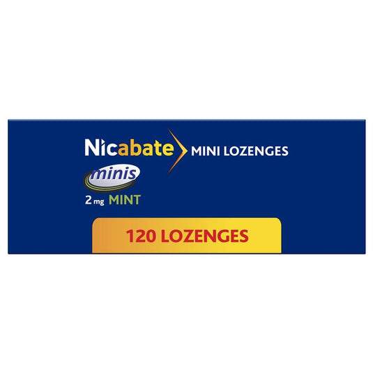 Nicabate Minis 2mg 120 Lozenges Exclusive Size
