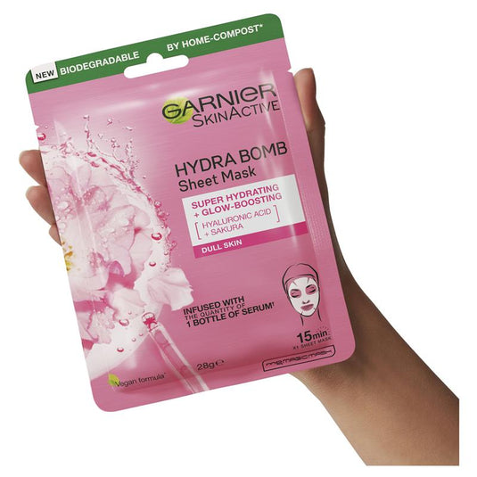 Garnier Hydra Bomb Hyaluronic Acid + Sakura Sheet Mask